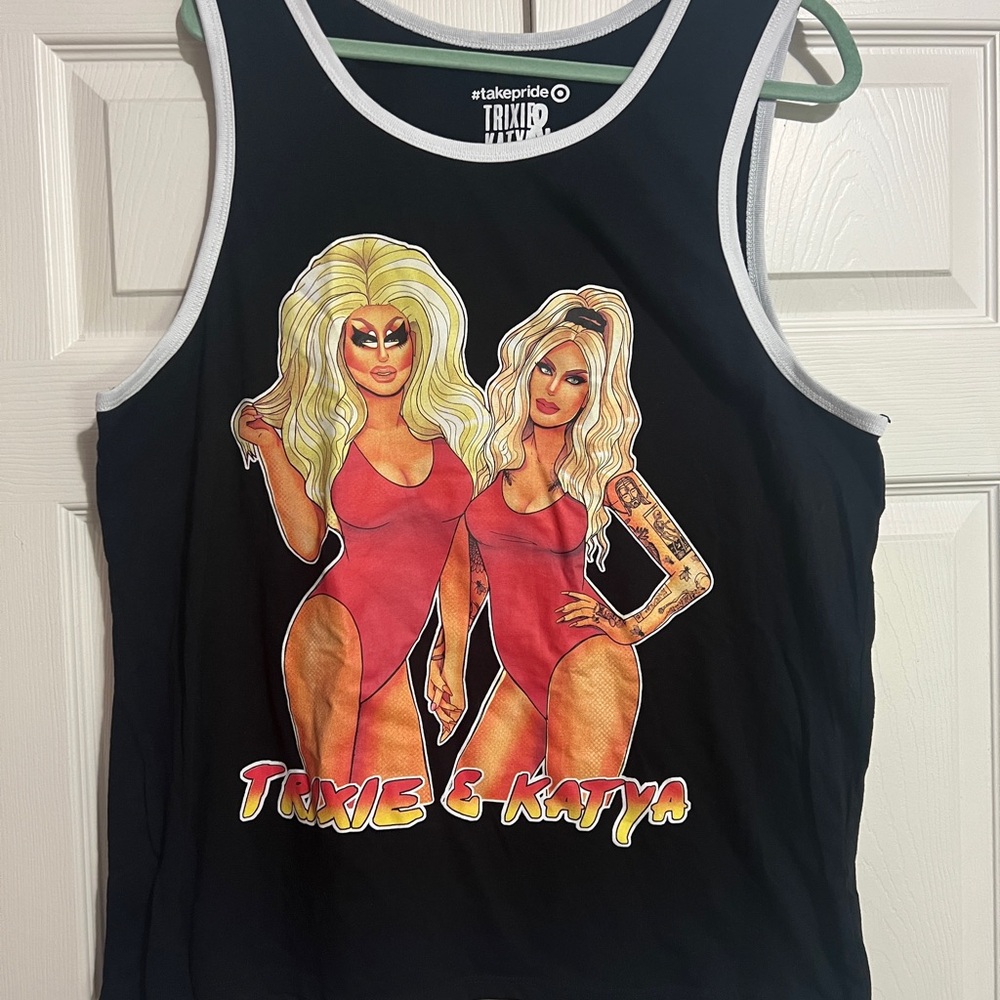 Trixie Mattel & Katya Zamolodchikova Baywatch Unisex Tank Target Pride